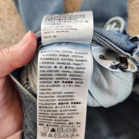 Levi's 505 Straight Leg Light Wash Jeans - Picture 4 of 8